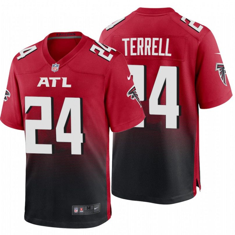 Men Atlanta Falcons #24 Terrell Jr Nike Red Player Game NFL Jersey